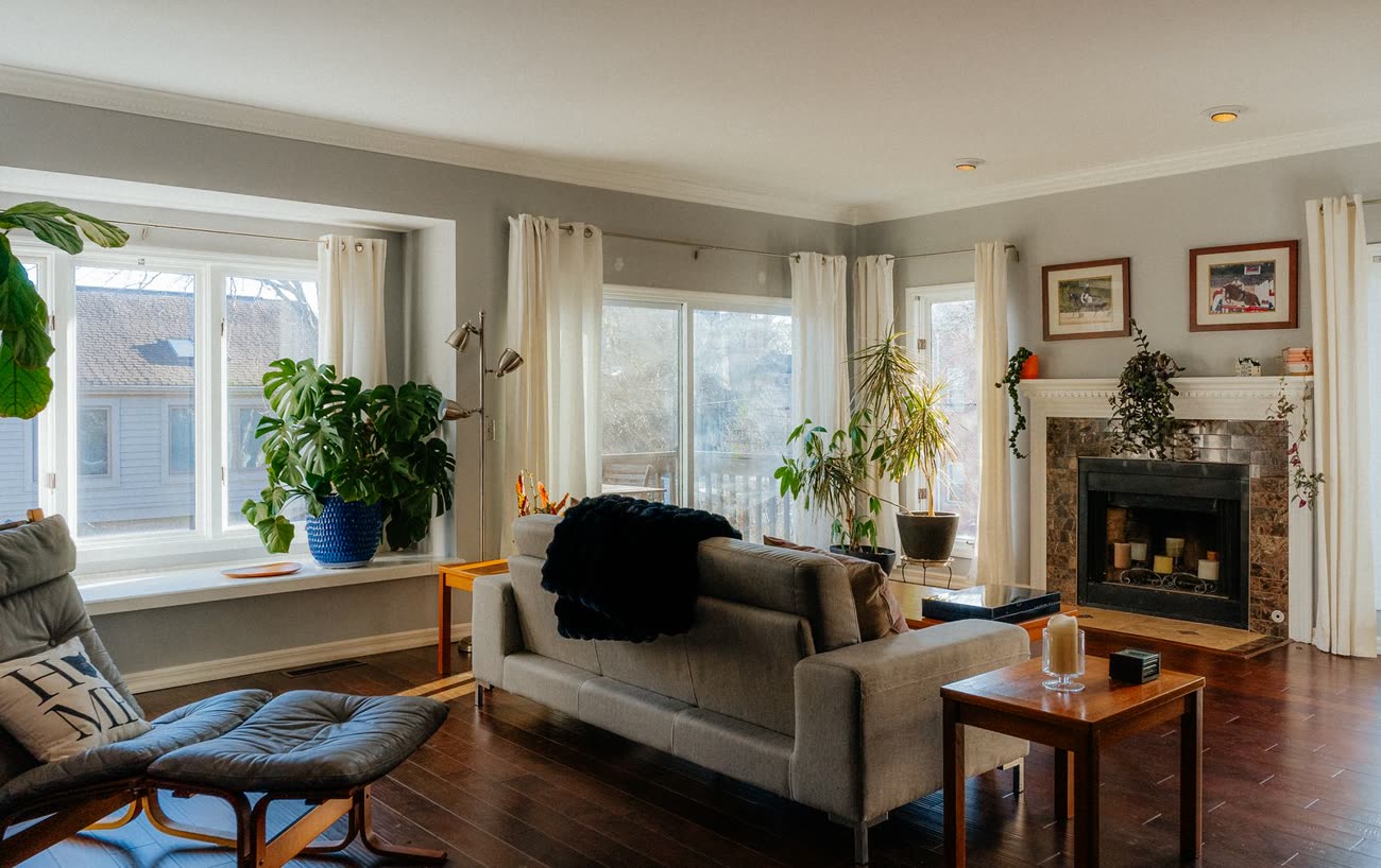 A bright, comfortable home interior